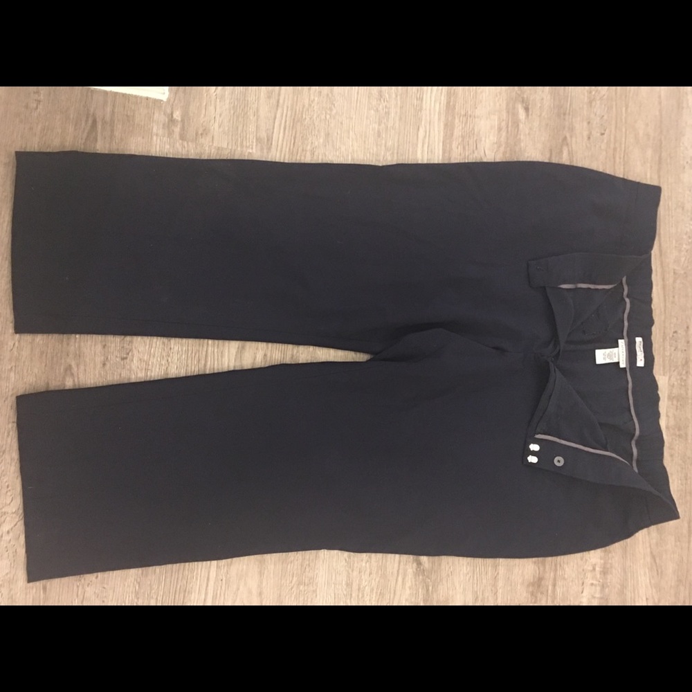 Catherine’s navy work pants
